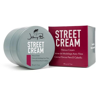 Johnny B STREET Hair Cream (3 oz)  Fibrous Creme - Strong Fiber with a Matte Finish