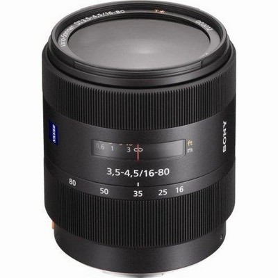 Sony 16-80mm f/3.5-4.5 Carl Zeiss Vario-Sonnar T DT Zoom Lens for Sony Alpha Digital SLR Camera