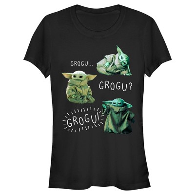 Juniors Womens Star Wars The Mandalorian The Child Grogu T-Shirt