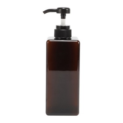 Unique Bargains Simple Square Soap Pump Dispenser for Bathroom 1 Pc
