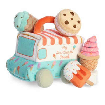 ebba Small My Ice Cream Truck Baby Talk Engaging Baby Stuffed Animal Blue 7"