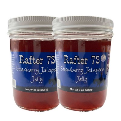 Rafter 7S 8 oz Strawberry Jalapeno Jelly - Pack of 2