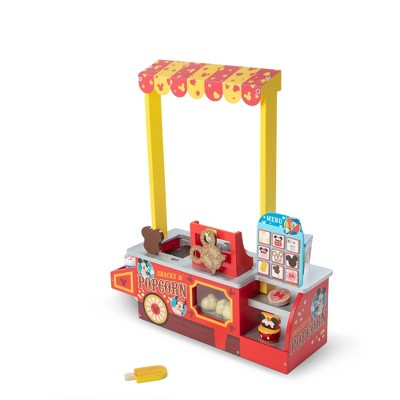 Melissa & Doug Disney Snacks & Popcorn Wooden Pretend Play Food Counter – 33pc: Mickey Mouse Kitchen Accessories