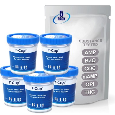 Mintegrity 5 Pack 6-Panel Instant at Home Urine Drug Test Kits | Multi-Panel Urine Screening Testing Kit | MT-TDOA-264