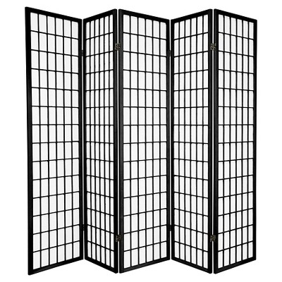 6 ft. Tall Window Pane Shoji Screen - Oriental Furniture