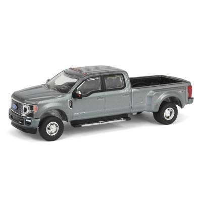 1/64 2022 F-350 Platinum Dually Metallic Gray Exclusive Greenlight 51556-B