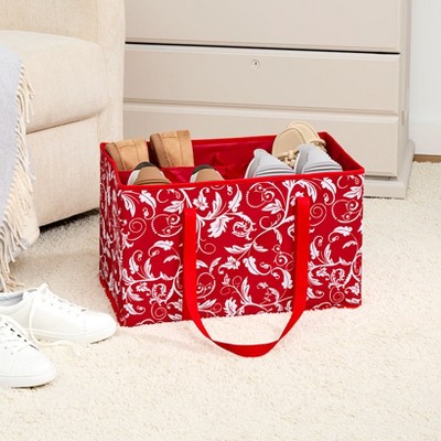 The Lakeside Collection Shoe Storage Bin With Fashion Prints