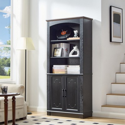 Bookcase and Kids Bookshelf, Storage Cabinet with Wooden Cube Storage Organizer, Modern Book Shelf for Bedroom Furniture
