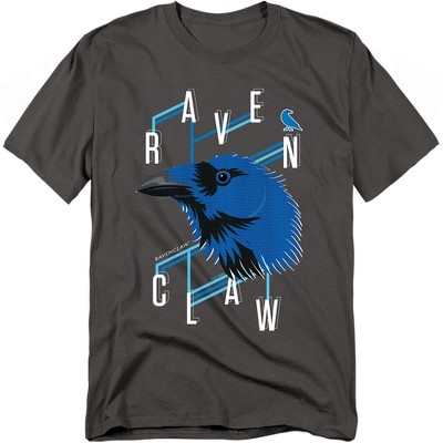 Harry Potter Ravenclaw Textured Raven Headshot Adult T-Shirt