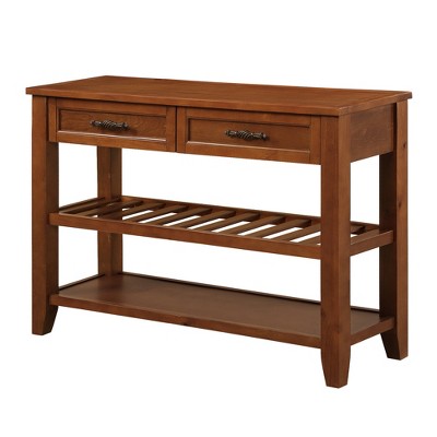 Bella Depot 42" Console Sofa Table with 2 Drawers and 2 Shelves