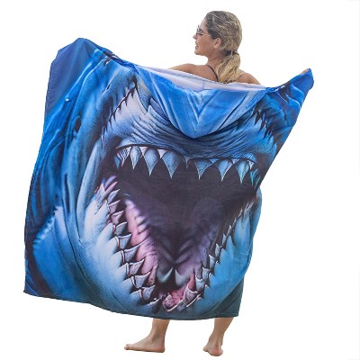 Catalonia Funny Printed Hooded Beach Towel - Quick-Dry Microfiber Sand-Free Swim Cape for Adults, Kids, Family - Lightweight Travel & Pool Cover-Up