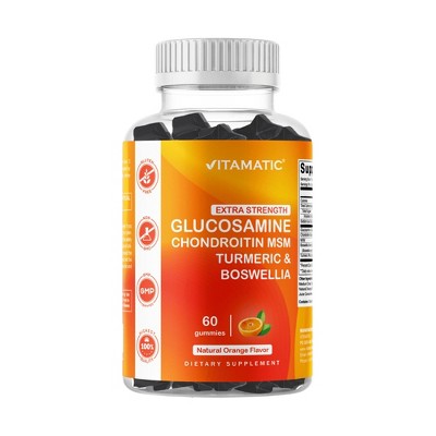 Glucosamine Chondroitin MSM Boswellia Turmeric 60 Gummies