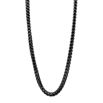 Adornia Men's Tarnish Resistant Oxidized Franco Chain Necklace