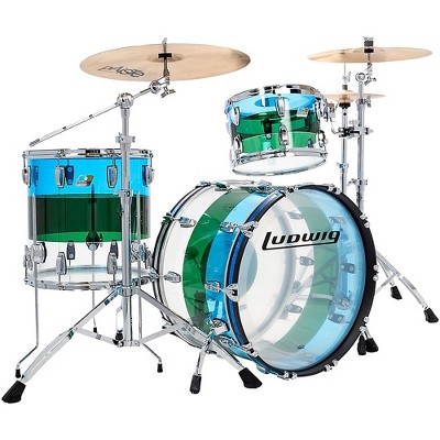 Ludwig Vistalite 50th Anniversary Fab 3-Piece Shell Pack With 22" Bass Drum