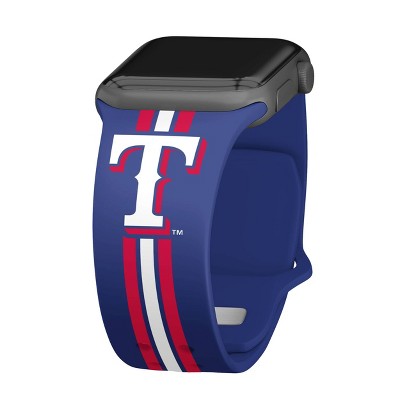 MLB Texas Rangers Wordmark HD Apple Watch Band