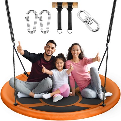 Mastgoal Sturdy & Comfortable 43 Inch Saucer Tree Swing Flying Indoor Outdoor Play Set Swing for Kids