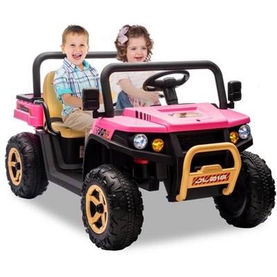 24v Ride On Dump Truck, 2 Seater Electric Ride On Car Toy for Kids, Battery Powered UTV