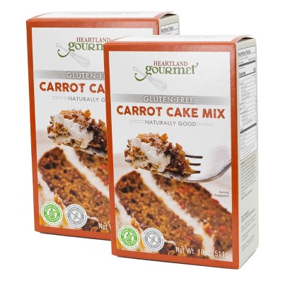 Heartland Gourmet 16 oz Gluten Free Carrot Cake Mix - Pack of 2