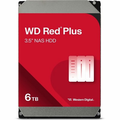 WD Red Plus WD60EFPX 6TB 3.5" 5400rpm SATA/600 Internal Hard Disk Drive