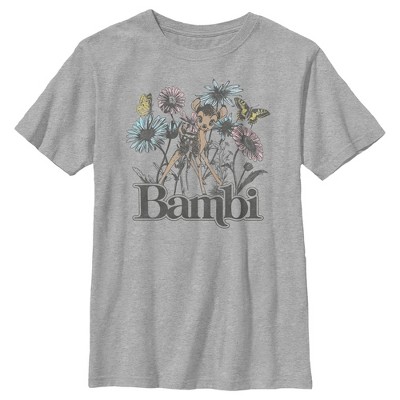 Boy's Bambi Floral Sketch T-Shirt