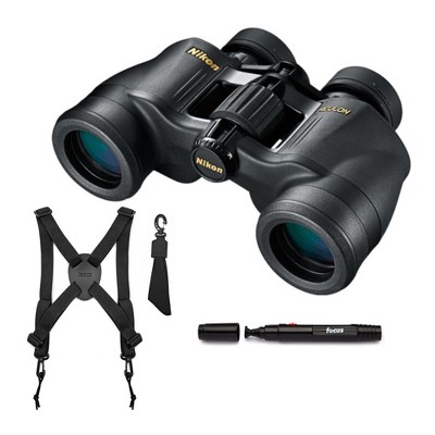 Nikon Aculon 7x35 A211 Central Focus Binocular with Eco Glass Lenses Bundle