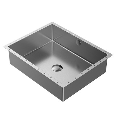 Fortune Candy 5.12'' Height Stainless Steel Rectangular Undermount Sink