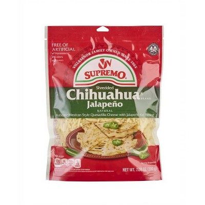 V&V Supremo Queso Chihuahua Quesadilla Cheese with Jalapeno Shredded - 7.06oz