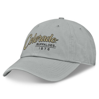 NCAA Colorado Buffaloes Nico Cotton Hat: Adjustable Gray Baseball Cap