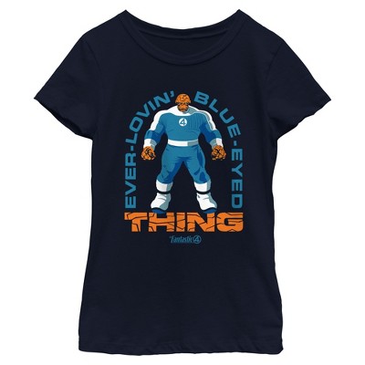 Girls The Fantastic Four: First Steps The Thing Blue Eyes T Shirt