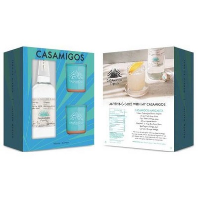 Casamigos Blanco Tequila with Tumblers Gift Set - 750ml Bottle