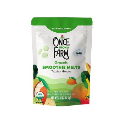 Once Upon a Farm Organic Smooth Melts Baby Snacks - Tropical Greens - 1oz