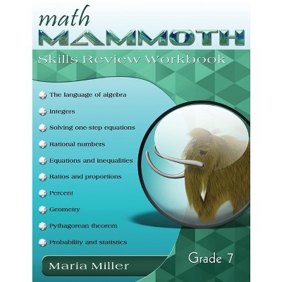 Math Mammoth Grade 7 Skills Review Workbook - by  Maria Miller (Paperback)