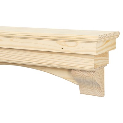 Mantels Direct Salem Wood Fireplace Mantel Wall Shelf - 3 Styles in 3