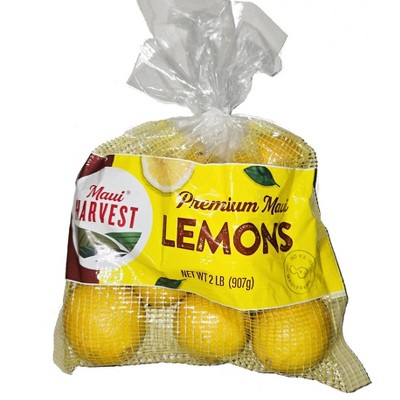 Fresh Premium Maui Lemons - 2lbs