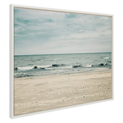 Sylvie Beach 2 Framed Canvas by Emiko and Mark Franzen - Kate & Laurel All Things Decor