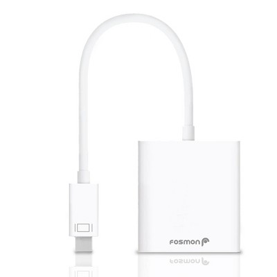 Fosmon Mini Displayport Male (Mini DP/mDP/ ThunderBolt Port Compatible) to VGA Female Converter - 15cm