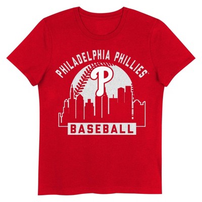 MLB Philadelphia Phillies Girls' Crew Neck T-Shirt
