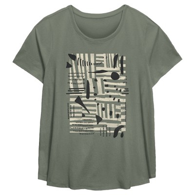 Women's Lost Gods Abstract Shapes T-Shirt
