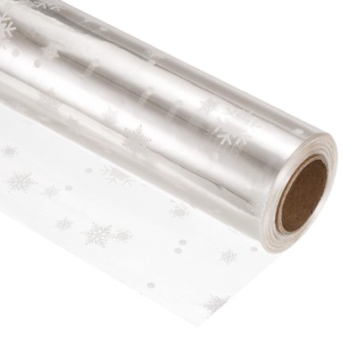 Unique Bargains Wrapping Paper Film Wrapper Snow for Flowers Baskets Gifts Wrap