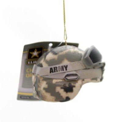 Holiday Ornament 1.75 In Army Combat Helmet Tree Ornament , Camouflage Protection (1PC)
