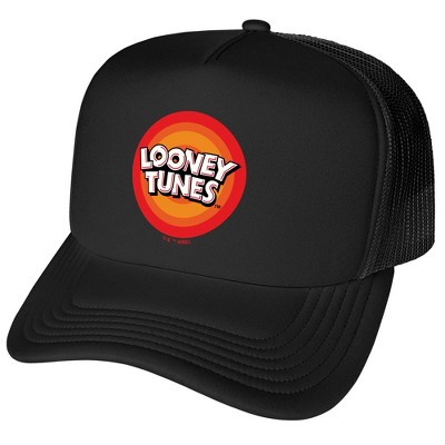 Looney Tunes Circle Logo Foam Trucker Cap Black
