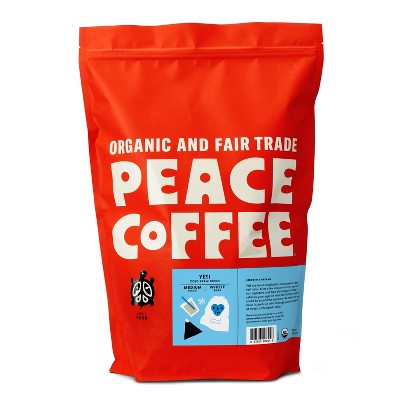 Peace Coffee Yeti Cold Brew Blend Medium Roast Whole Bean Coffee - 5lbs