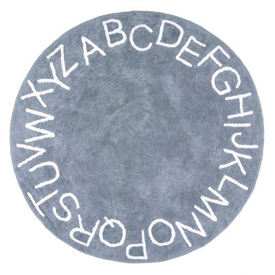 Nuloom Alphabet Washable Round Rug