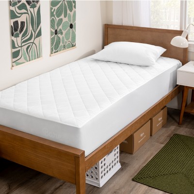 Bare Home Quilted Hypoallergenic Down Alternative Fiberfill Fitted Mattress Pad