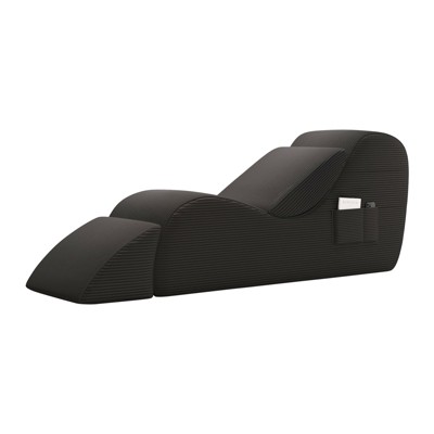 SYFERLORY Ergonomic Yoga Chair with Ottoman - Recliner with Side Pockets & Waist Pillow for Stretching and Relaxing - Fits Living Room or Bedroom