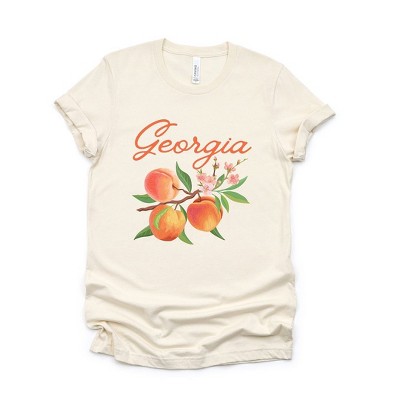 Simply Sage Market Women's Georgia Peach Flower Short Sleeve Graphic Tee