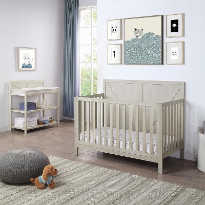 Belatt 4-in-1 Convertible Crib - Adjustable Heights, Daybed & Toddler Bed, Multi-Stage Use