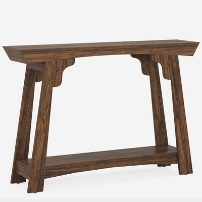 Tribesigns 2-Tier Narrow Wooden Console Table