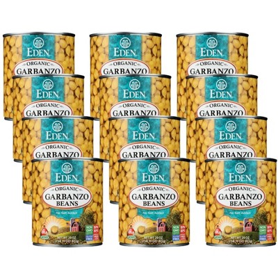 Eden Foods Organic Garbanzo Beans - Case of 12/29 oz