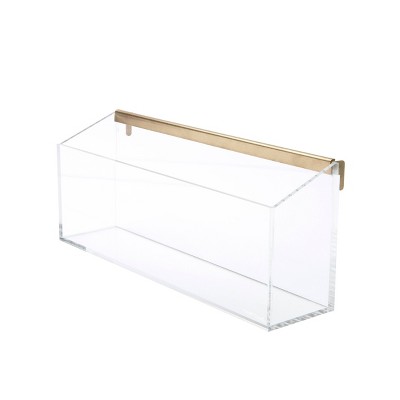 RUSSELL + HAZEL Acrylic Wall Valet: Clear Desk Organizer & Wall Organization Tool Holder, Office Supplies, 12.37" Width